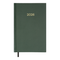Ежедневник датир. 2026 SIMPLE , A5, зеленый, бум винил