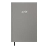 Ежедневник датир. 2026 SIMPLE , A5, серый, бум винил