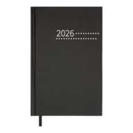Ежедневник датир. 2026 ZEST, A5, черный, бум винил
