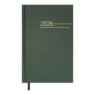 Ежедневник датир. 2026 ZEST, A5, зеленый, бум винил