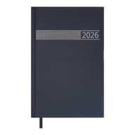 Ежедневник датир. 2026 TIME, A5, синий, бум винил