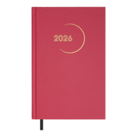Ежедневник датир. 2026 MADAM A5, малиновый, бум винил