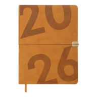 Ежедневник датир. 2026 BEST, A5, бежевый, иск.кожа