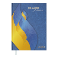Ежедневник датир. 2024 UKRAINE, A5, синий