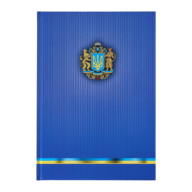 Книга канцелярська UKRAINE, А4, 96 арк., клітинка,  офсет,тверда лам. обкладинка, асорті