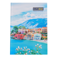 Книга канцелярська МІСТА/СЕЗОНИ, JOBMAX,  А4, 96 арк., клітинка, офсет, тверда лам. обкладинк