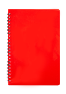 /Тетрадь для записей GLOSS, L2U, B5, 80л., клетка, пластиковая обложка, красная