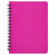 /Тетрадь для записей BRIGHT, L2U, А6, 60 л., клетка, пластиковая обложка, розовая