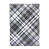 /Блокнот на пружині зверху, SHOTLANDKA, А5, 48 аркушів, клітинка, сірий