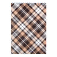 /Блокнот на пружині зверху, SHOTLANDKA, А5, 48 аркушів, клітинка, коричневий