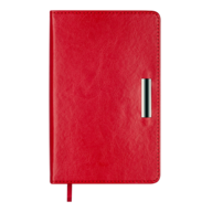 Щоденник недат. SALERNO, A6, червоний, штуч. шкіра, 336 стор