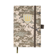 Щоденник недат. MILITARY, A6, світло-зелений, штуч.шкіра, 336 стор