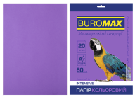 Бумага цветная INTENSIVE, фиолет., 20 л., А4, 80 г/м²