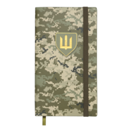 Еженедельник датир. 2026 карман. MILITARY, 85*153, светло-зеленый , иск.кожа