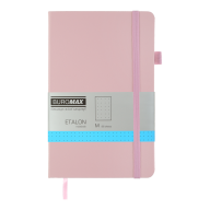 Книга записная ETALON 125*195, 96л., точка, обложка искуственная кожа, розовый