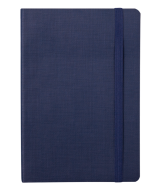 Блокнот деловой COLOR TUNES А5, 96л., клетка, обложка искуственная кожа, синий