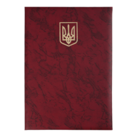 /Папка «Герб», А4+, балакрон, бордо