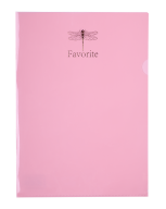 Папка-уголок FAVOURITE, PASTEL, А4, розовая