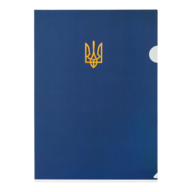 Папка-кутик А4, UKRAINE, темно-синя