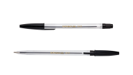 ^Ручка шариковая CLASSIC (тип "корвіна"), 0,7 мм, пласт.корпус, черные чернила