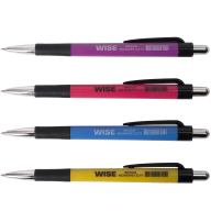 ^$Ручка шариковая автоматическая WISE, 0,7 мм, пласт.корпус, синие чернила