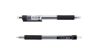 Ручка гелевая автоматическая TARGET, 0,5 мм,  рез.грип, черные чернила