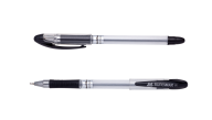 ^Ручка масляная MaxOFFICE, 0,7 мм, рез. грип, пласт. корпус, черные чернила