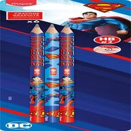 Набор карандашей графитовых SUPERMAN HB, без ластика, блистер (6 шт.)
