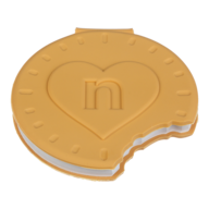 Блокнот COOKIE, 90х87мм, 80 л.,  нелин., ароматизированная Soft touch обл., KIDS Line