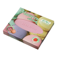 Блокнот MACARON, 90х90мм, 80 арк., нелінований, ароматизована Soft touch обкладинка, KIDS Line