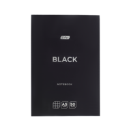 /Блокнот-планшет BLACK, A5, 50арк, клітинка, клеєний, картон. обкладинка