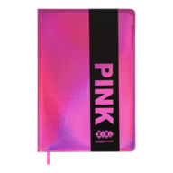 @Школьный дневник PINK, В5, 48 л., тверд. обл., иск.кожа  поролон, розовый