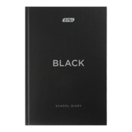 /Щоденник шкільний BLACK, В5, 40арк, тверд. обкл., матова ламінація, чорний, KIDS Line