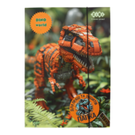 Папка для труда и тетрадей DINO, картонная, на резинке А4 (225x316мм), KIDS Line