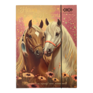 Папка для труда и тетрадей HORSES, картонная, на резинке А4 (225x316мм), KIDS Line