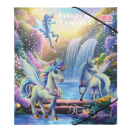 Папка для тетрадей UNICORN, картонная, на резинке В5 (200х230мм), KIDS Line