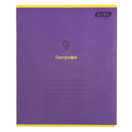 /Зошит учнівський шкільний MONOCHROME, 36 арк., клітинка, географія, вибір. УФ лак
