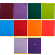 /Набір зошитів учнівських шкільних, 10 штук, 8 предметів, MONOCHROME, 36 арк., KIDS LINE