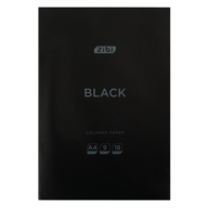 /Папір кольоровий BLACK, А4, 18 аркушів, 9 кольорів, 45 г/м2, KIDS Line