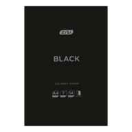 /Папір кольоровий двусторонній BLACK, А4, 14 аркушів, 7 кольорів, 90 г/м2, KIDS Line