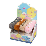 Ручка шариковая, FLUFFY DOGS, 0,7 мм, синяя