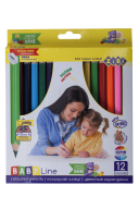 @Карандаши цветные  JUMBO, с точилкой, 12цв., BABY Line