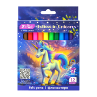 Фломастери, 12 к., UNICORN, KIDS Line