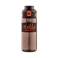 Пляшка для води HELLO, 500мл, чорна