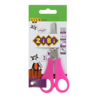 Ножницы детские 132мм с линейкой, розовый, KIDS Line