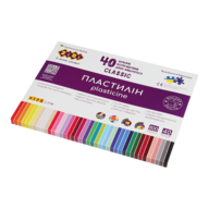 Пластилин CLASSIC 40 цветов 800 г, KIDS Line