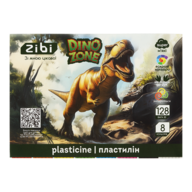 Пластилин DINO 8 цветов, 128г