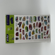 3D наліпки Міський транспорт мікс 18 см, KIDS Line