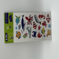 3D наліпки Морська фауна 18 см, KIDS Line