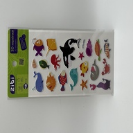 3D наліпки Жителі глибин 2  18 см, KIDS Line